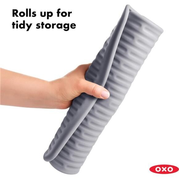 Large Silicone Drying Mat, Large (Gray) - Picture 5 of 7